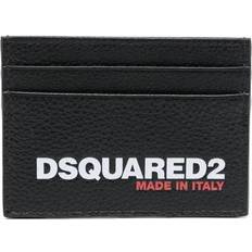 Tarjeteros DSquared2 Leather Logo Card Holder - Black 01