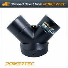 Powertec Dust Collector Y-Fitting 6-Inch to 4-Inch Hose Reducer Woodworking Dust Collection