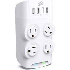 Power Strips & Branch Plugs 360 Electrical 24-Watt Revolve 4-Outlet Surge Protector