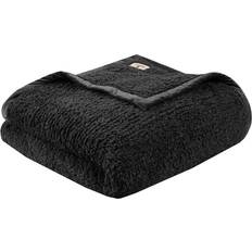Woolrich Twin Burlington Berber Bed Blankets Black (228.6x167.64cm)