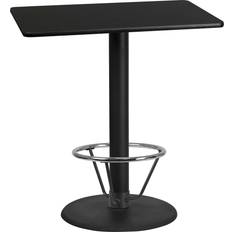 Bar height dining table Flash Furniture XU-BLKTB-3042-TR24B-4CFR-GG Rectangular Bar Height Dining Table