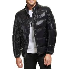 Calvin Klein Puffer Jacket-Men, Winter Coat, Water Resistant, Black