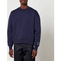 AMI Logo-Appliquéd Organic Cotton-Blend Sweatshirt