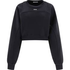 Off-White Truien Off-White Logo Embroidery Sweatshirt - Black