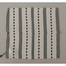 Herre - Hvite Skjerf & Sjal Dolce & Gabbana White Stripes Square Handkerchief Viscose Men's Scarf