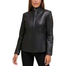 Leather - Women Clothing Cole Haan Women Scuba Leather Jacket