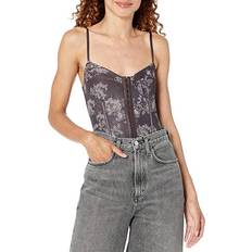 Marron Lingerie sculptante Free People Night Rhythm Printed Bodysuit - Brown