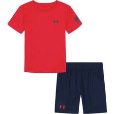 Under Armour Freedom Vertical Flag Short-Sleeve T-Shirt and Shorts Set for Babies Red/Navy Months