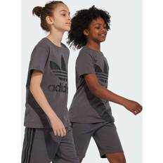 9-12M T-shirts Children's Clothing Adidas Adicolor Trefoil Tee Grey Five