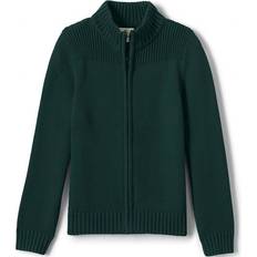 Green Cardigans Children's Clothing Lands' End School Uniform Boys Cotton Modal Zip Front Cardigan Sweater