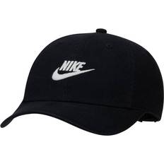 Ekologiska Kepsar Barnkläder NIKE Kid's Club Unstructured Futura Wash Cap - Black/White