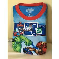 Marvel Nightwear Children's Clothing Avengers Marvel Boys Piece Pajamas Sleep Set 10-12 Blue