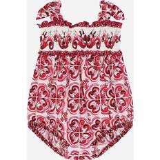 1-3M Playsuits Children's Clothing Dolce & Gabbana Pagliaccetto Woman Gift Set Fuchsia Cotton