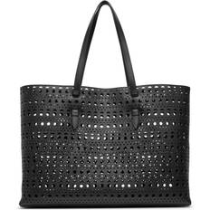 Alaïa Väskor Alaïa Mina 44 vienne black leather tote bag