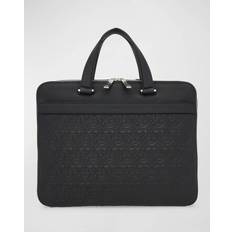Herre Mapper Ferragamo Embossed Gancini Briefcase Taske - Sort