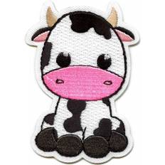 Dolls & Doll Houses Cute cow patch embroidered iron on