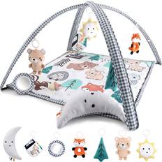 Baby activity mat The Peanutshell Woodland Baby Activity Center, One Size, Gray Gray