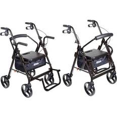 Best Crutches & Medical Aids Drive Medical Duet Transport Wheelchair Chair Rollator Walker