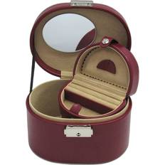 Windrose merino jewelry box schmuckschatulle red rot