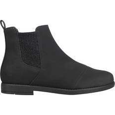 Toms Charlie Round Pull On Booties Youth Black