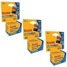 Kodak Kamerafilm Kodak 3 pack kodak ultramax 400 color print film 36 exp. 35mm dx 400 13536 108 pics