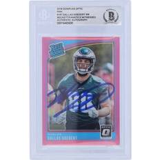 Panini Dallas Goedert Philadelphia Eagles Autographed 2018 Donruss Optic Rated Rookie #197 Beckett Fanatics