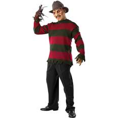 Men - Red Costumes Rubies Adult Deluxe Freddy Sweater with Mask Costume