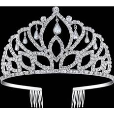 BABEYOND Crystal Queen Tiara Crown Rhinestones Pageant Quinceanera Crown Prom Princess Tiara Crown Bridal Wedding Crown Tiara Headband