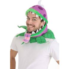 Purple Headgear Plants Vs Zombies Chomper Fancy Dress Costume Jawesome Hat Green/Purple/White