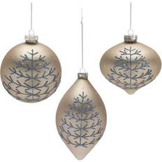 Beige Christmas Tree Ornaments Melrose 6ct Champagne Christmas Tree Ornament