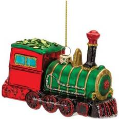 Glittered Glass Train Set of 6