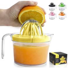 Zulay Kitchen 3-in-1 Manual Citrus Juicer Reamer Cup Includes 2 Measuring Juice Press