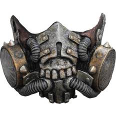 Horror-Shop Doomsday Latex Gasmaske für Cosplay & LARP