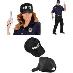 Uniformes et Métiers Chapeaux Widmann Casquette noire ajustable brodée police