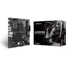 Socket AM4 Moderkort på rea Biostar A520MT - inbyggda grafiken CPU