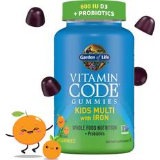 Garden of Life Vitamin Code Kinder Multivitamin mit Eisen Orange 90 Gummibärchen