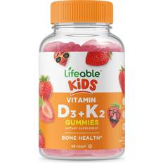 Kids Vitamin D3 + K2 Gummies Natural Strawberry