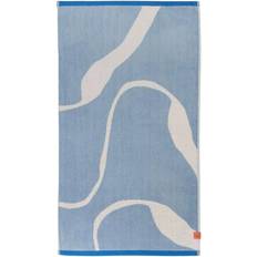 Mette Ditmer Nova Arte 70x133 cm Light Blue-Off-White Bath Towel White, Blue (140x50cm)