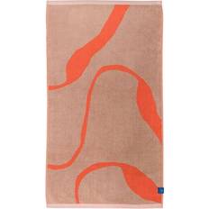 Orange Serviettes de bain Mette Ditmer Nova Arte 70 x 133 cm Latte-orange Serviette de bain Orange