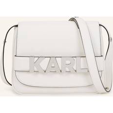 Karl Lagerfeld K/letters Flap Crossbody Bag, Woman, White, Size: One size