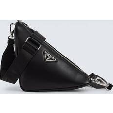 Prada Skuldertasker Prada Triangle leather shoulder bag black One size fits all