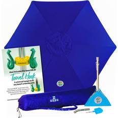 Beach umbrella Beachbub Beachbub all-in-one beach umbrella system blue