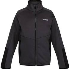 Niña Chaquetas de Forro Polar Regatta Kid's Highton Winter Full Zip III - Dark Grey Black (RKA377_5AG)