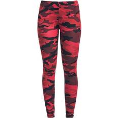 Camuflaje - Mujer Pantalones & Shorts Urban Classics Women's Camo Leggings - Red Camo