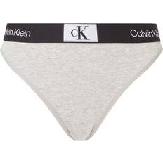 Cheap Calvin Klein Knickers Calvin Klein Stretch-Cotton Brazilian Briefs - Gray Heather