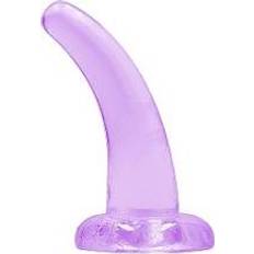 Sexleksaker RealRock Crystal Clear Non Realistic Dildo 11 cm Purple