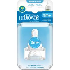 Dr. Brown's Tåteflaske & servering Dr. Brown's flaskesmokk 2pk – standard/narrow 2