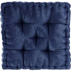 Textiles Intelligent Design Chenille Chair Cushions Blue (50.8x50.8)