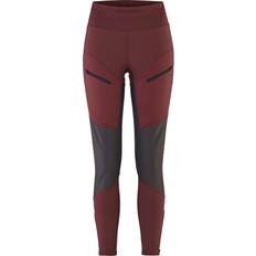 Dame - Rød Tights Kari Traa Ane High Waist Vandretights Dame Bordeaux