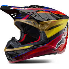 Alpinestars Casco de Cross Supertech S-M10 Era Dorado-Amarillo-Rojo 61-62cm